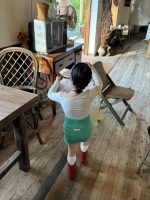 【90-150cm】Tシャツorショートパンツ 女の子 ハイウエスト ワンショルダー - 画像 (4)