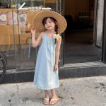 【80-130cm】ワンピース 女の子 キャミソール スウィート - 画像 (4)