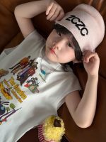 【100-150cm】ベスト プリント カジュアル ゆったり 合わせやすい 夏新作 - 画像 (3)