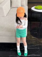 【90-150cm】Tシャツorショートパンツ 女の子 ハイウエスト ワンショルダー