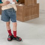 【80-130cm】ショートパンツ 女の子 デニム ファッション - 画像 (4)