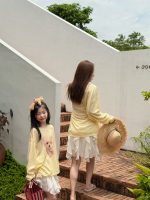 【100-160cm】Tシャツ 長袖 カジュアル 合わせやすい プリント 女の子 - 画像 (6)