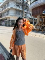 【100-160cm】トップス 夏新作 ノースリーブ ボタン付き 痩せ見え 女の子 - 画像 (6)