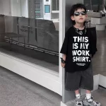 【90-160cm】Tシャツ アルファベット 半袖 ファッション 男の子 - 画像 (4)