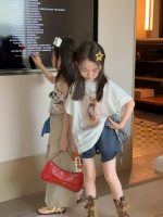 【90-160cm】半袖Tシャツorショートパンツ 女の子 ゆったり トレンド - 画像 (3)
