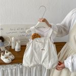 【66-90cm】セットアップ ベビー オーバーオール カジュアル - 画像 (3)