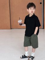 【100-170cm】半袖Ｔシャツ 男の子 ポロシャツ 無地 カジュアル - 画像 (5)