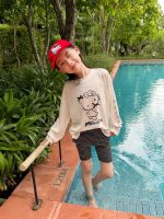 【100-160cm】レギンス ボーダー柄 切り替え 伸び性良い 女の子 夏新作