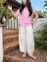 【100-160cm】ズボン ゆったり 合わせやすい カジュアル 無地 夏新作 - 画像 (3)