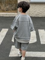 【100-160cm】セットアップ カジュアル シンプル かっこいい 男の子 無地 - 画像 (4)