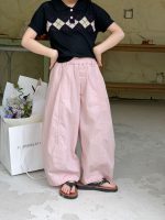 【100-170cm】パンツ 女の子 韓国風 ゆったり 通気性 合わせやすい - 画像 (3)