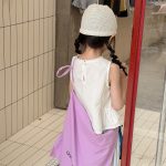 【80-130cm】ベスト 女の子 レース ゆったり 合わせやすい - 画像 (4)