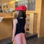 【80-130cm】ベスト 女の子 ノースリープ 英字 カジュアル - 画像 (5)