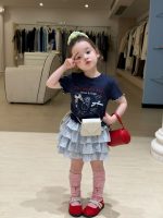 【90-140cm】半袖Ｔシャツorスカート 女の子 リボン付き スウィート - 画像 (2)