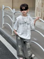 【100-170cm】Tシャツ カジュアル 切り替え ファッション 男の子 - 画像 (3)