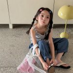【80-130cm】パンツ 女の子 七分丈 ワイドパンツ カジュアル - 画像 (5)