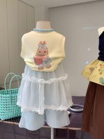 【90-150cm】ベストorパンツorスカート 女の子 カートゥーン 韓国風 - 画像 (3)