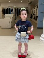 【90-140cm】半袖Ｔシャツorスカート 女の子 リボン付き スウィート - 画像 (6)