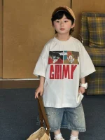 【90-160cm】男の子 Tシャツ 半袖 夏 カートゥーン プリント ユニーク - 画像 (5)