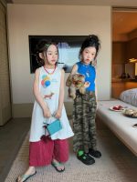 【90-150cm】ベストorパンツorワンピース 女の子 韓国風 カジュアル
