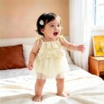 【66-100cm】ロンパース ベビー メッシュ スウィート - 画像 (6)