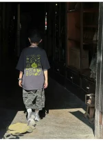 【90-160cm】Tシャツ スポーツ風 カジュアル プリント 男の子 - 画像 (8)