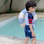 【80-115cm】水着 セットアップ カートゥーン クール - 画像 (4)