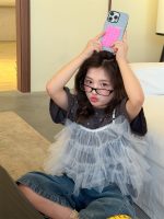 【100-160cm】ズボン デニム 韓国風 カジュアル 無地 シンプル ゆったり - 画像 (6)