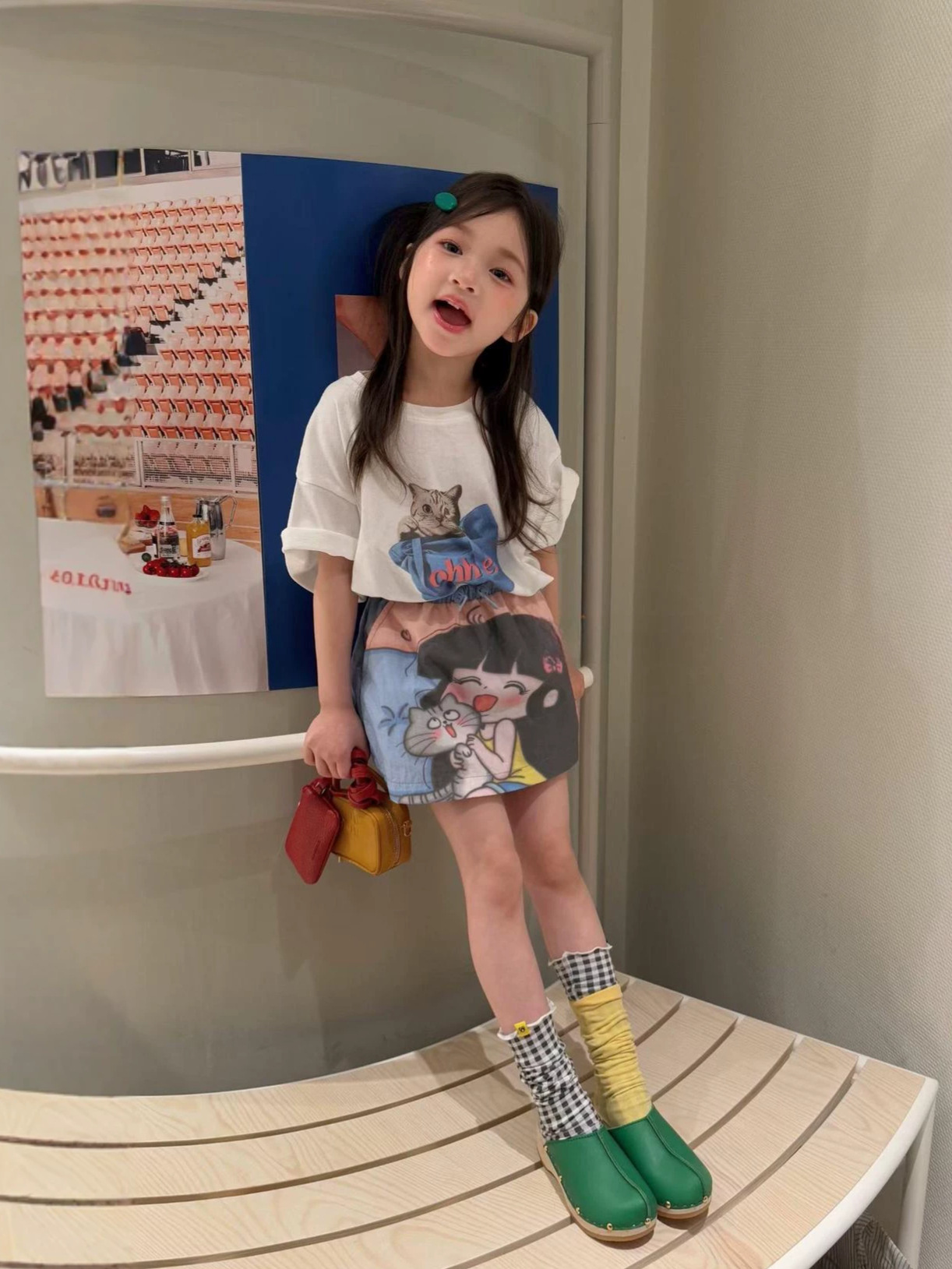 O1CN01OpTc7Y282LktRn7Gw_2217733997874-0-cib.jpg 【90-150cm】半袖Tシャツ 女の子 プリント カートゥーン ゆったり - 画像 (1)