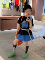 【90-150cm】半袖Tシャツorスカート 女の子 カートゥーン ファッション - 画像 (6)