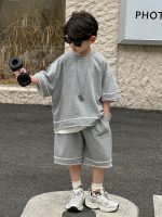 【100-160cm】セットアップ カジュアル シンプル かっこいい 男の子 無地 - 画像 (2)