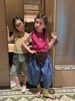 【90-150cm】ベストorパンツ 女の子 チェック柄 かわいい - 画像 (2)
