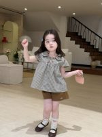 【90-140cm】シャツorパンツ 女の子 チェック柄 折り襟 - 画像 (5)