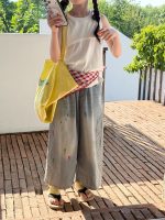 【100-160cm】ズボン デニム シンプル ゆったり 合わせやすい 女の子 - 画像 (2)