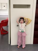 【90-140cm】半袖Tシャツorパンツ 女の子 レイヤード おしゃれ - 画像 (5)