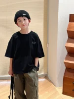 【90-160cm】Tシャツ アルファベット 半袖 男の子 - 画像 (6)