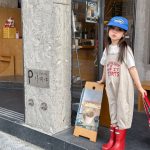 【80-130cm】パンツ 女の子 英字 オーバーオール シンプル - 画像 (3)