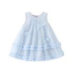 【73-100cm】ワンピース ベビー メッシュ ノースリープ かわいい - 画像 (6)