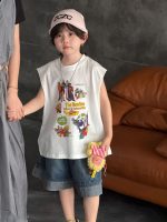 【100-150cm】ベスト プリント カジュアル ゆったり 合わせやすい 夏新作 - 画像 (6)