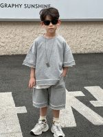 【100-160cm】セットアップ カジュアル シンプル かっこいい 男の子 無地 - 画像 (5)
