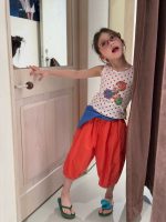 【90-150cm】トップスorパンツ 女の子 キャミソール チェック柄 - 画像 (4)