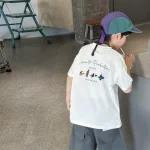 【90-160cm】男の子 Tシャツ 半袖 ユニーク 動きやすい 普段着 通園 外遊び - 画像 (5)