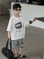 【90-160cm】半袖Tシャツ 男の子 シンプル ゆったり ユニーク ラウンドネック 普段着 - 画像 (4)