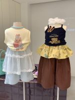 【90-150cm】ベストorパンツorスカート 女の子 カートゥーン 韓国風 - 画像 (2)
