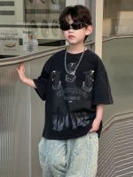 【100-160cm】半袖Ｔシャツ 男の子 犬柄 ストリート