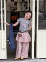【90-150cm】半袖Ｔシャツorパンツ 女の子 リボン付き プリーツ - 画像 (6)