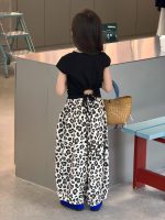 【90-150cm】半袖Tシャツorパンツ 女の子 レオパード シンプル - 画像 (3)