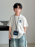 【90-160cm】Tシャツ カジュアル ファッション プリント 半袖 - 画像 (3)