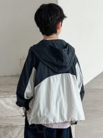 【120-170cm】アウター 軽い ゆったり 配色 フード付き 合わせやすい 男の子 - 画像 (4)