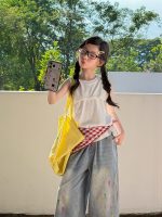 【100-160cm】ズボン デニム シンプル ゆったり 合わせやすい 女の子 - 画像 (4)